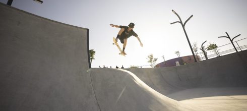 Skateboard superstars bowled over by Aljada Skate Park  